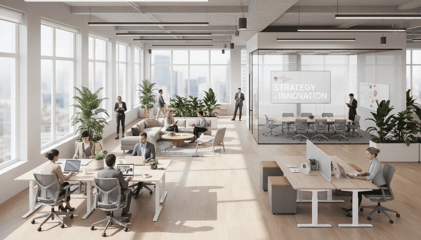 Professional interior fit-out and office workspace