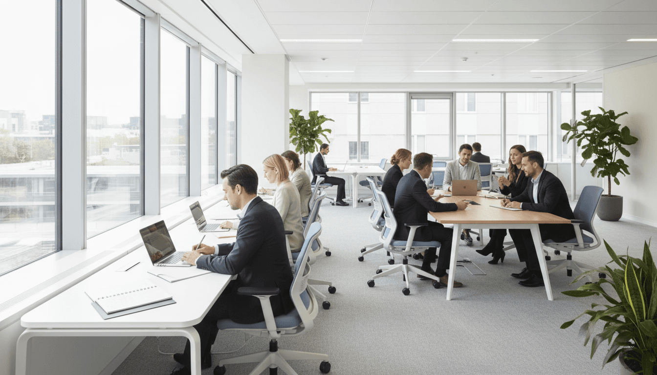 Modern office fit-out installation